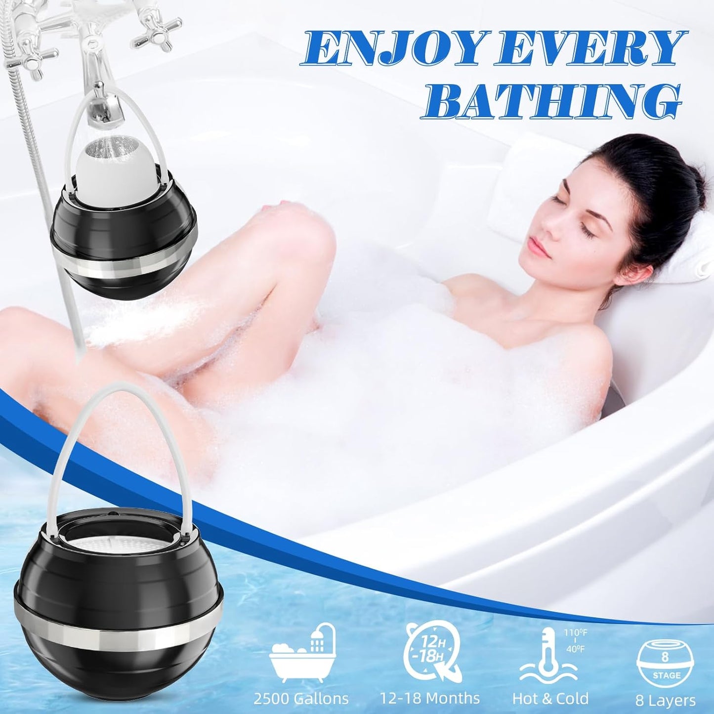 Bathtub Water Filter for Baby & Family